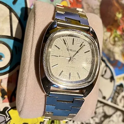 Vetta Dry Italian Wrist Watch Stainless Steel Strap Rare Automatic Vintage 1970 • £220