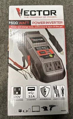 Vector The Freedom Of Power 500 Watt Power Inverter 120V 3.1A PI500V • $20.51