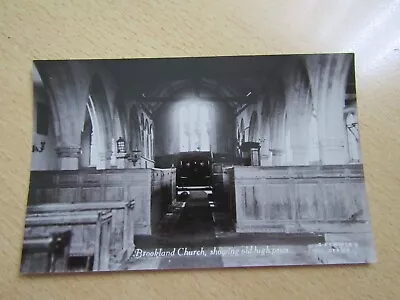 Postcard Brookland Church Kent Showing Old High Pews. GA Cooper Unused • £8
