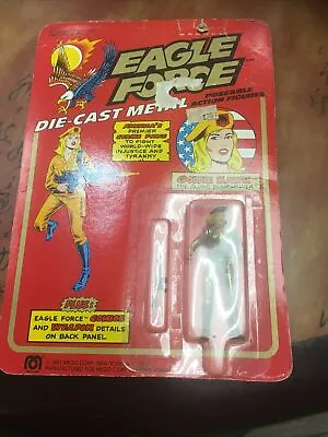 1981 Eagle Force Die Cast Metal Action Figure “GOLDIE HAWK  The Blond Bombardier • $25