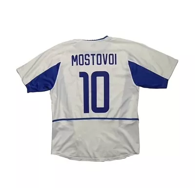 Men Nike Russia Home 2002 #10 MOSTOVOI Camisa Soccer Maglia Trikot Maillot Shirt • $46.19