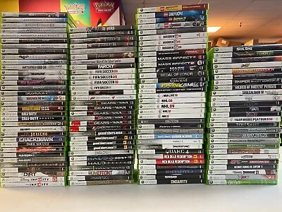 🎮 XBOX 360 Game Box With Cases Lot Assortment! $4.00-$25.00 🎮 • $17