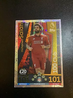 Mohamed Salah Topps Match Attack 100 Club Good Condition • £18.50