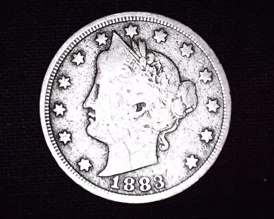 1883 1st Year Liberty Nickel No Cents Nice Coin 5474300 Minted #N090 • $18