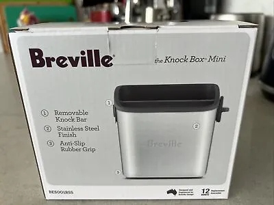 $19.95 • Buy Breville 11cm The Knock Box Mini Coffee Grind Puck Disposal Box/Bin W/ Knock-Bar
