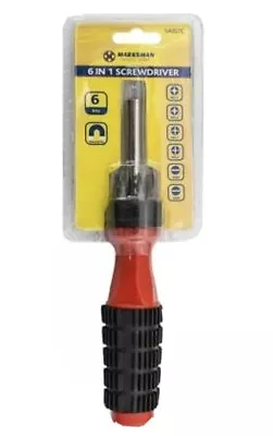 Screwdriver 6in1  Set Magnetic Bits Phillips Slot Multi Screwdriver • £5.40