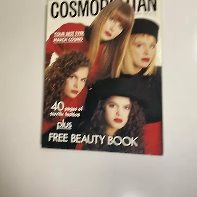 Cosmopolitan Australia Magazine - March 1989 - 80s Women's Vintage Fashion • $39.95