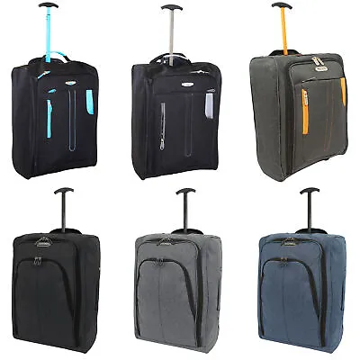 Cabin Carry On Soft Sided Hand Luggage Suitcase Approved Trolley Case 50 X 38cm • £14.95