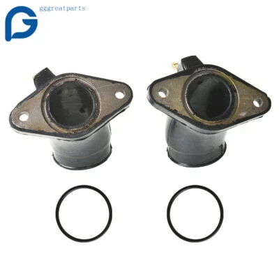 $12.55 • Buy 2PCS For Yamaha XVS650 V-Star Classic Carburetor Kit Intake Manifold Holder Boot