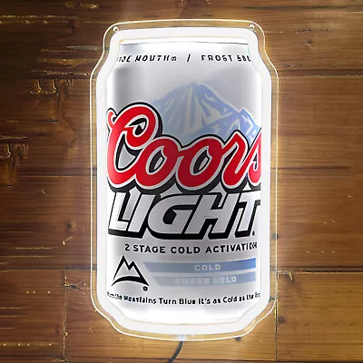 Coors Light Beer Can LED Neon Sign - Vintage Style Bar Pub Man Cave Light K1 • $49.90