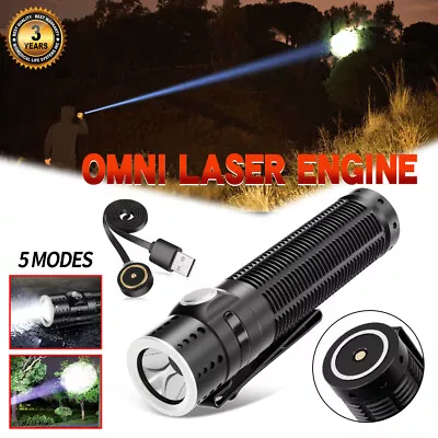 Mini White Laser Tactical Military Led Flashlight Rechargeable Torch Strobe/SOS • $109.99