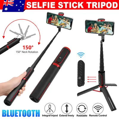 $29.45 • Buy Bluetooth Flexible Tripod Holder Stand Selfie Stick Remote Handheld For IPhone