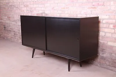 Paul McCobb Planner Group Mid-Century Modern Black Lacquered Sideboard Credenza • $4995