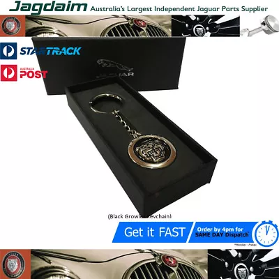 Jaguar BLK Keychain Keyring Double Sided XF XJ F Pace With Jaguar Box Brand New • $11.50