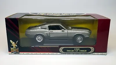 1968 Shelby GT-500KR Ford Mustang Free Ship Silver Road Signature 1:18 NOS • $37.50