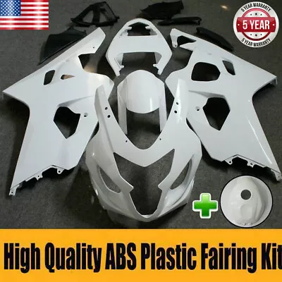 Unpainted Fairing Kit + Tank Cover For Suzuki GSXR600 GSXR750 2004 2005 Bodywork • $181