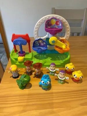 £13 • Buy FISHER PRICE LITTLE PEOPLE TOY STORY FIGURES Big Wheel Fairground Ride Disney