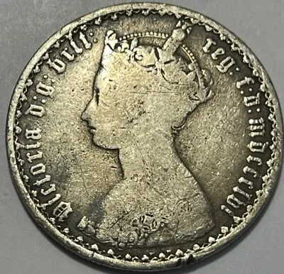 GREAT BRITAIN - Queen Victoria - Gothic Florin - 1856 - Km-746.1 - Silver Coin • $25
