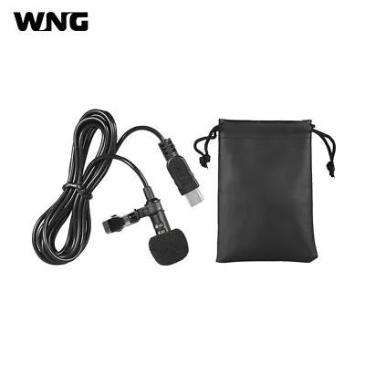 Mini USB Microphone Lavalier Mic Omni-directional W Collar Clip For GoPro 3 3+/4 • $8.75