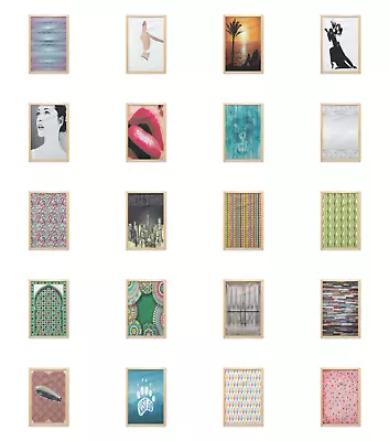 £73.77 • Buy Ambesonne Doodle Wall Art With Frame For Bathrooms Living Room Dorms