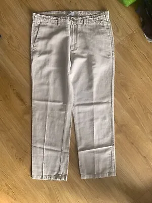 Men's Marks & Spencer Linen Mix Trouser 36S • £15