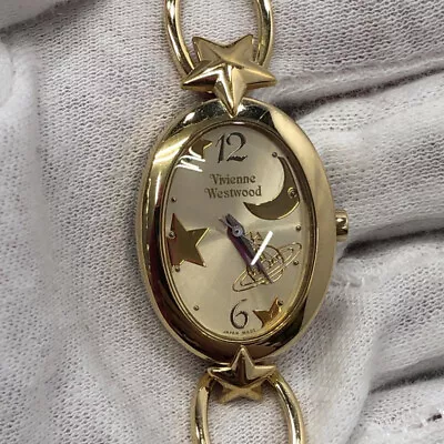 Vivienne Westwood STAR Quartz Gold VW-9856 Watch Used Wristwatch　/ • $250