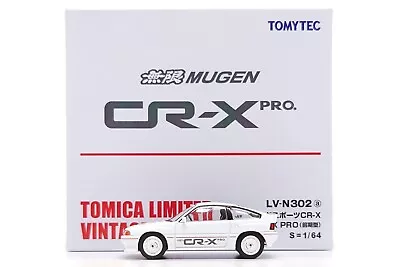 Tomica Limited Vintage Neo 1:64 Honda Ballade Sports CR-X Mugen White LV-N302a • $44.99