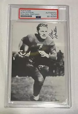 Don Hutson - Green Bay Packers - Signed / Autographed Postcard Photo - PSA/DNA • $199.99