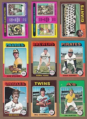 1975 Topps MINIS Baseball (133-264) * You Pick * Conditions Listed • $6