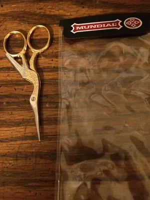 Mundial Embroidery Stork Scissors • $8.95