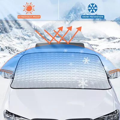 Magnetic Car Windshield Frost Ice Snow Protector Cover & Wing Mirror Sun Shield • $10.48