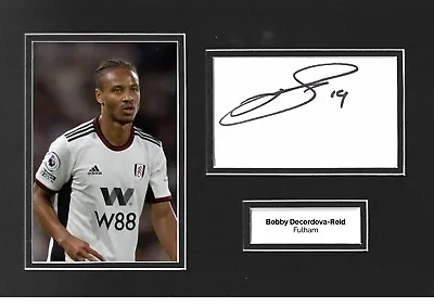 £29.99 • Buy Bobby Decordova-Reid Signed 12x8 Photo Display Fulham Autograph Memorabilia COA