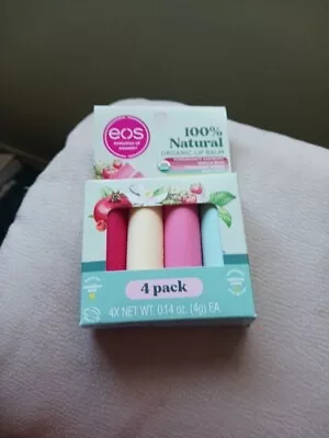 EOS Lip Balm Collection 4 Pack Pomegranate  Strawberry Vanilla Mint • $14