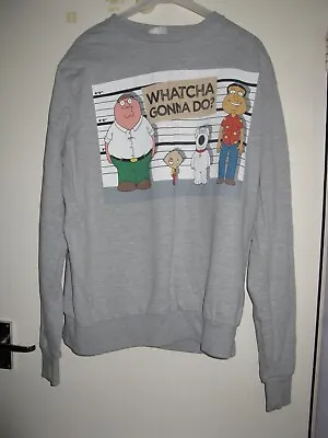 Family Guy Cedarwood State Mens Size XXL - Grey  Sweatshirt/Jumper/Pullover • £2.99