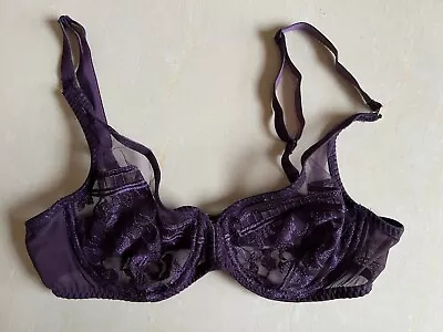 SIMONE PERELE - Purple Byzance Sheer Plunge Bra 8E • $5