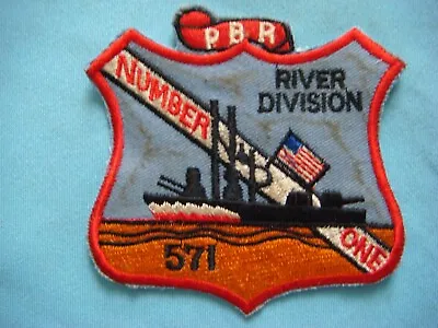 Vietnam War Patch Us Navy Pbr River Division 571 Number One • $10.98