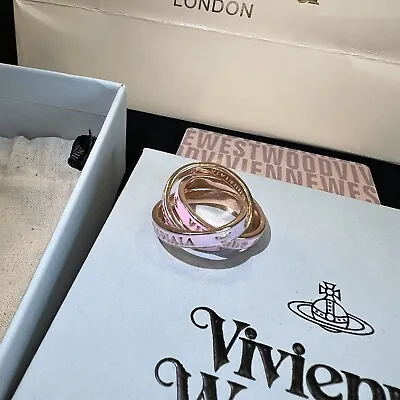 Vivienne Westwood 3 Consecutive Pink TOO FAST TO LIVE RING Size 7 （M） • $93