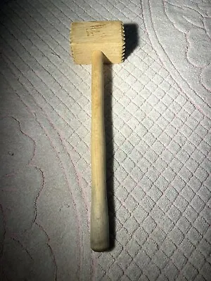 Meat Tenderizer Wooden Mallet Kitchen Hammer Pounder • $9.99