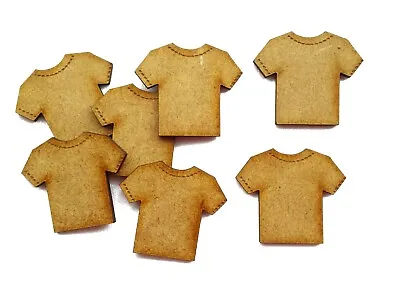 Wooden Mdf Shape Shirt Clothes Ornament Laser Cut Embellishment • £11.89