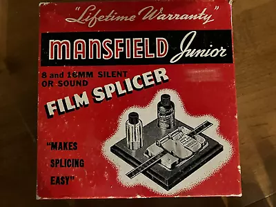 Vintage Mansfield Jr. Film Splicer 8mm-16mm • $4.95