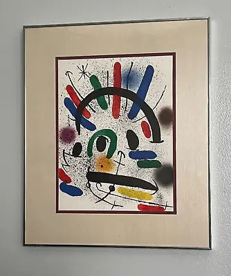 Joan Miro  Composition IV  Hand Signed Lithograph Abstract Framed Art W/ Cert. • $500