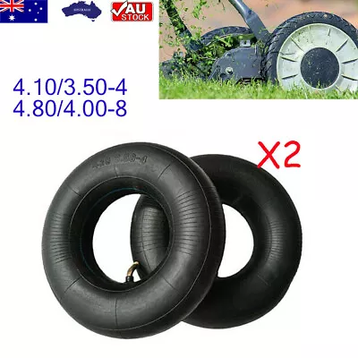 2x Lawn Mower Inner Tube Air Pneumatic Trolley Cart Tyre 4.10/3.50-4 4.80/4.00-8 • $15.99