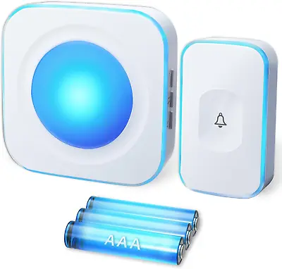 Wireless Doorbell Battery Operated Flashing Wireless Doorbells For Home 1200FT • $24.65