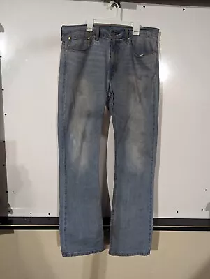 Levis 527 Jeans Mens 34 X 34 Denim Western Slim Fit Low Rise Boot Cut Jeans  • $25.95