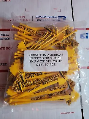 Cutty Sark Stir Sticks 6 Inches Long 50 Pieces Vintage Sealed In Bag • $15