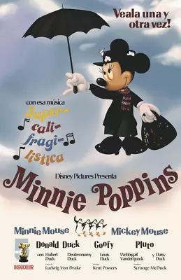 Minnie Poppins Lobby Card Parody 11x17 Poster Print Disney • $17.99