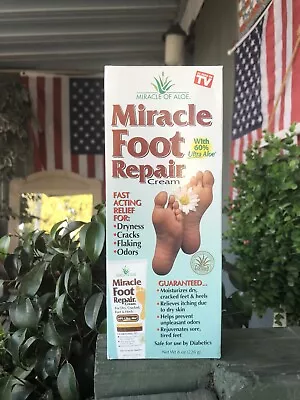 Miracle Of Aloe - Miracle Foot Repair Cream - 8 Oz. With Box • $15.95