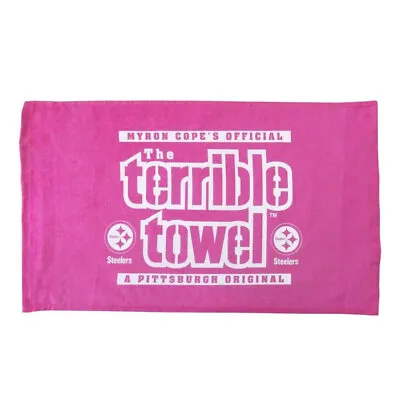 The Original Pittsburgh Steelers Pink Terrible Towel Myron Cope's Official NFL • $13.59