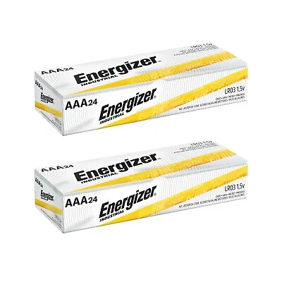 AAA New Energizer 48 Ct. Industrial Alkaline Batteries EXP. 2033 • $23.44