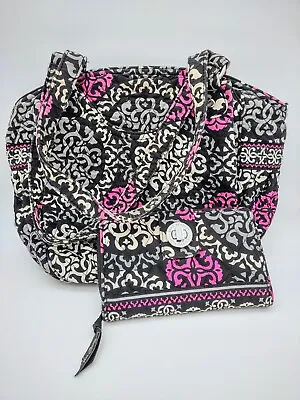 VERA BRADLEY Quilted GLENNA Purse Tote Bag CANTERBERRY MAGENTA Retired & Wallet • $7.97